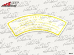 Sticker air box Fispa 2000 -  2600 -  105 -  115