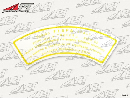 Sticker air box Fispa 2000 -  2600 -  105 -  115