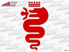 Sticker Alfa snake red (53cm)