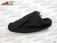 Hand brake covering Spider -  GTV black -  red stitching