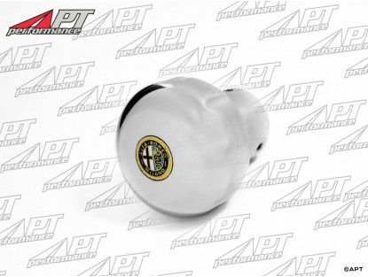 Gearshift knob aluminium with Alfa Romeo emblem