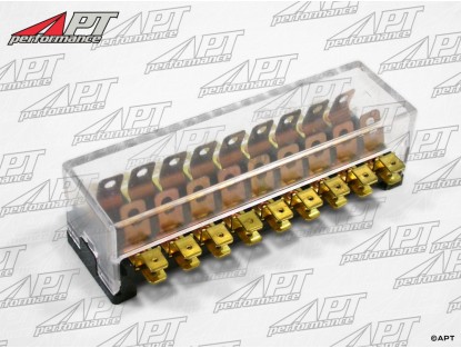 Fuse box black with 9 fuses Ferrari 308 -  512 BB