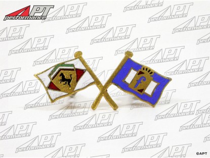 Emblem Ferrari -  Pininfarina flags small (enamel)