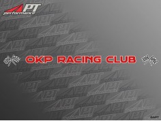 Front screen sticker OKP RACING CLUB red