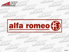 Sticker "Alfa Romeo" rectangular  370mm x 85mm