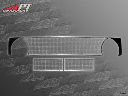 Front grille set complete (5 pieces)  GTA Aluminium