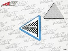 Badge "Autodelta" enamel  (self adhesive) 70mm