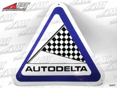 Enamel sign Autodelta 550 x 500mm