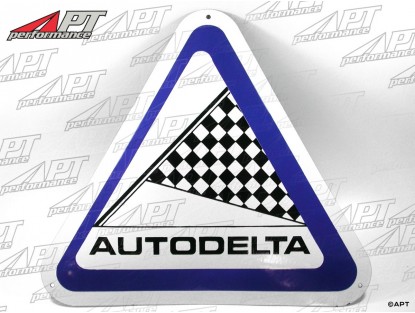 Enamel sign Autodelta 550 x 500mm