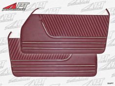 Set (2) door panels bordeaux red Spider 1966 - 1978