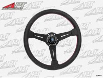Nardi Classico 360 black leather -  spokes -  red seam