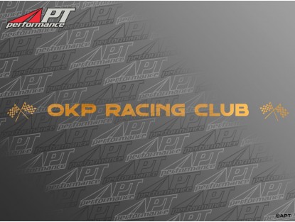 Sticker for  front screen "OKP RACING CLUB" Gold