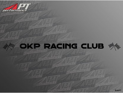 Front screen sticker OKP RACING CLUB black