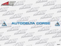 Front screen sticker Autodelta Corse blue