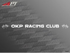 Front screen sticker OKP RACING CLUB white