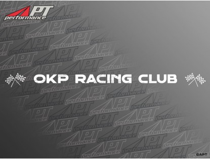 Front screen sticker OKP RACING CLUB white