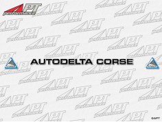 Front screen sticker Autodelta Corse black