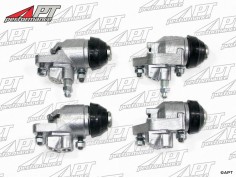 Set (4) front wheel brake cylinders for 2-shoes brake