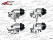 Set (4) front wheel brake cylinders for 2-shoes brake