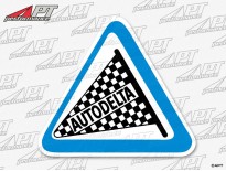 Sticker Autodelta (triangular 7cm)