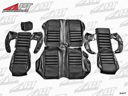 Complete seat cover 1750 GTV Bertone MK 1 scay black