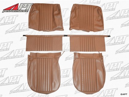 Set (2) front seat covers Giulia Super 65-72 scay brown