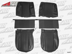 Set (2) front seat covers Giulia Super 65-72 scay black