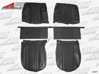 Set (2) front seat covers Giulia Super 65-72 scay black