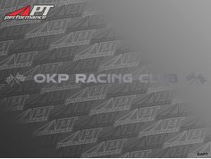 Front screen sticker OKP RACING CLUB silver