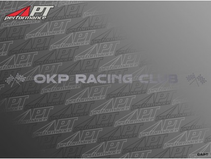 Front screen sticker OKP RACING CLUB silver