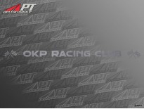 Front screen sticker OKP RACING CLUB silver