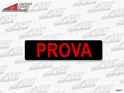 Sticker Prova 225 x 60mm