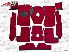 Carpet set bordeaux deluxe Fastback Spider 1978 - 89