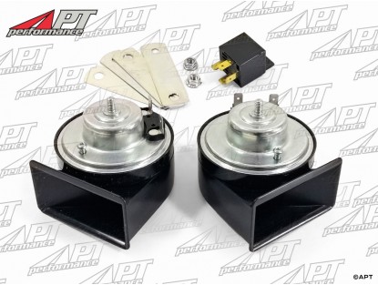 Horn set (2 pcs.) Italian style 12 Volt