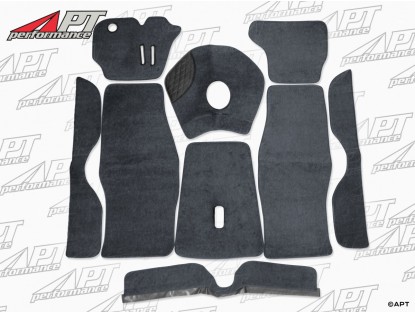 Carpet set deluxe anthracite Bertone GT (standing pedals)