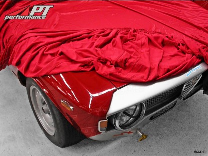 Car Cover Deluxe Satin Red Size S with Bag