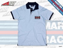 MARTINI RACING 1970s Polo Shirt light blue M