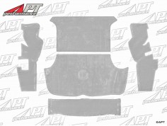 Set (5) boot rubber mats GT Bertone light grey