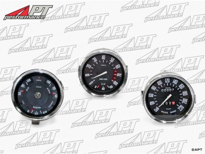 Set (3) rebuilt instruments red 101 Giulia Spider -  Sprint