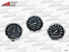 Set (3) rebuilt instruments white 101 Giulia Spider -...