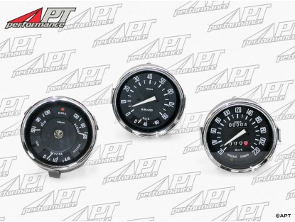 Set (3) rebuilt instruments white 101 Giulia Spider -  Sprint