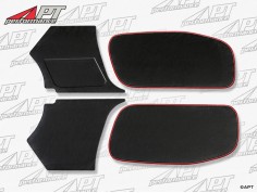 Set (4) door panels 750 -  101 Giulietta Spider red border