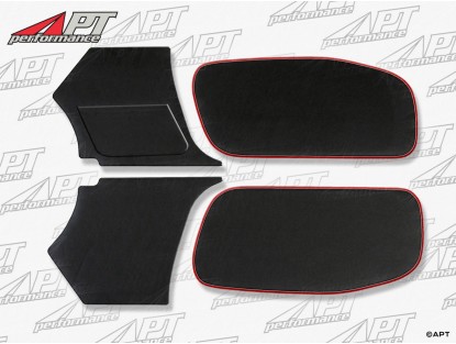 Set (4) door panels 750 -  101 Giulietta Spider red border