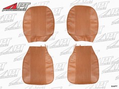 Set (2) front seat covers Giulia Super 69 - 74 scay brown