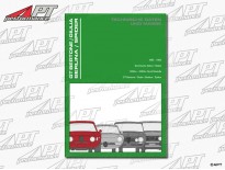 Technical Data Alfa Romeo 105 -  115 1300 - 2000cc