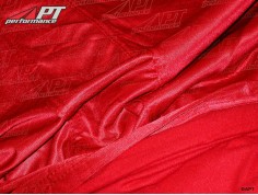 Car Cover Deluxe Satin Red Size L with Bag