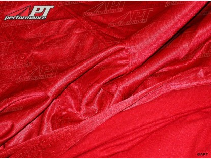 Car Cover Deluxe Satin Red Size L with Bag