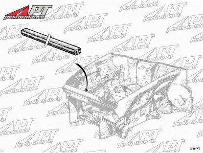 Rubber gasket profile radiator seal Bertone GT -  GTV