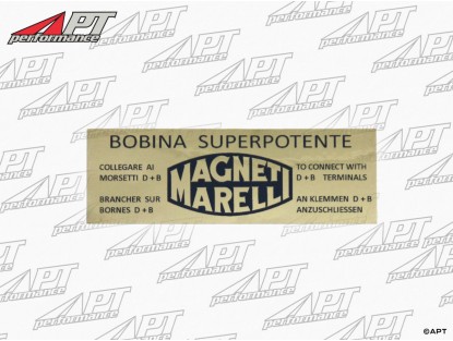 Sticker gold Magneti Marelli "Bobina Superpotente"
