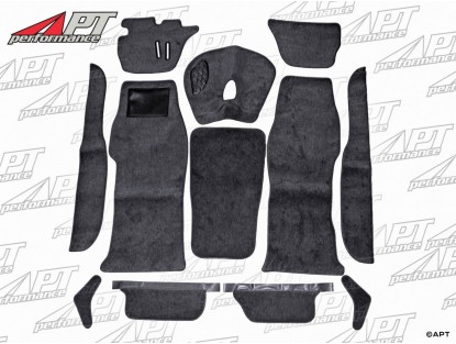 Carpet set deluxe anthracite Giulia MK 1 (standing pedals)